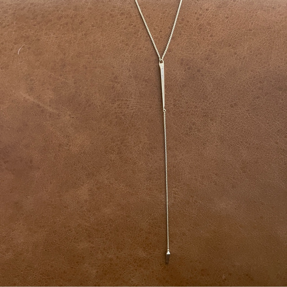 Kendra Scott “Vivian” Lariart gold necklace
